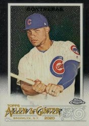 2020 Topps Allen & Ginter Chrome Base Set Willson Contreras #168 card