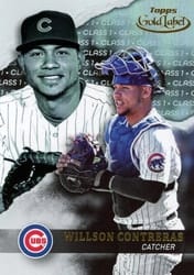 2020 Topps Gold Label Base Set Willson Contreras #22 card