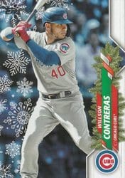 2020 Topps Holiday Base Set Willson Contreras #HW80 card