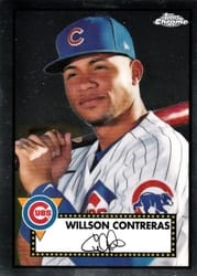 2021 Topps Chrome Platinum Anniversary Base Set Willson Contreras #221 card