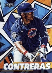 2021 Topps Fire Base Set Willson Contreras #57 card