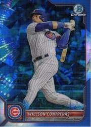 2022 Bowman Chrome Sapphire Edition Base Set Willson Contreras #19 card