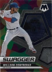 2022 Panini Mosaic Swagger Willson Contreras #SW-9 card