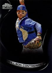 2022 Topps Chrome Black Base Set Willson Contreras #36 card