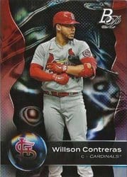 2023 Bowman Platinum Base Set Willson Contreras #71 card