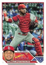 2023 Topps Base Set Willson Contreras #417 card
