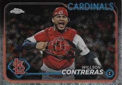 2024 Topps Chrome Logofractor Edition Base Set Willson Contreras #234 card