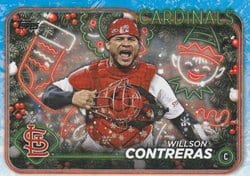 2024 Topps Holiday Base Set Willson Contreras #H81 card