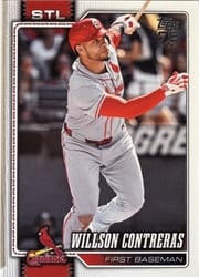 2026 Topps Base Set Willson Contreras #180 card