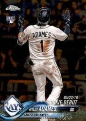 2018 Topps Chrome Update Base Set Willy Adames #HMT100 card