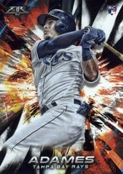 2018 Topps Fire Base Set Willy Adames #186 card