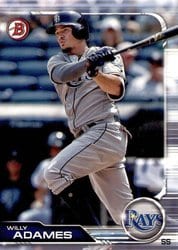 2019 Bowman Base Set Willy Adames #10 card