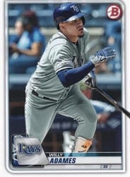2020 Bowman Base Set Willy Adames #81 card