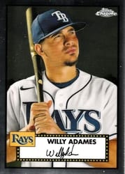 2021 Topps Chrome Platinum Anniversary Base Set Willy Adames #321 card