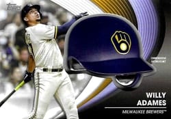 2022 Topps Update Commemorative Batting Helmets Willy Adames #BH-WA card
