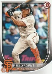 2025 Bowman Base Set Willy Adames #60 card