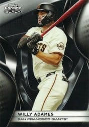 2025 Topps Chrome Black Base Set Willy Adames #47 card