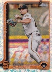 2025 Topps Chrome Logofractor Edition Base Set Willy Adames #282 card