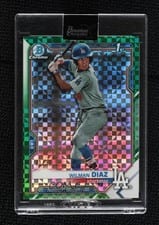 2021 Bowman Chrome X Prospects Green X-Fractor Wilman Diaz #BCP-197 card
