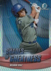 2022 Bowman Chrome Shades of Greatness Wilman Diaz #SG-25 card