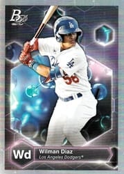 2022 Bowman Platinum Precious Elements Wilman Diaz #PE-1 card