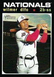 2020 Topps Heritage Base Set Wilmer Difo #720 card