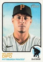2022 Topps Heritage Base Set Wilmer Difo #457 card