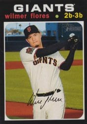 2020 Topps Heritage Base Set Wilmer Flores #617 card