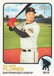 2022 Topps Heritage Base Set Wilmer Flores #129 card