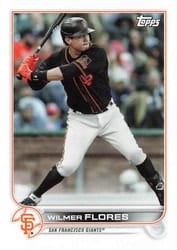 2022 Topps Mini Base Set Wilmer Flores #408 card