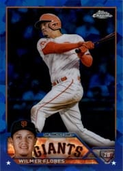 2023 Topps Chrome Sapphire Edition Base Set Wilmer Flores #552 card