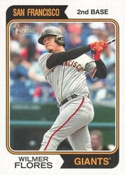 2023 Topps Heritage Base Set Wilmer Flores #87 card