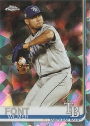 2019 Topps Chrome Sapphire Edition Base Set Wilmer Font #429 card
