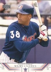 2002 Upper Deck Base Set Wilmy Caceres #19 card