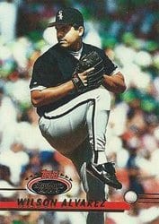 1993 Stadium Club Base Set Wilson Alvarez #181 card