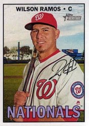 2016 Topps Heritage Base Set Wilson Ramos #567 card