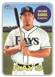 2018 Topps Heritage Base Set Wilson Ramos #228 card
