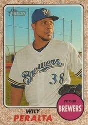 2017 Topps Heritage Base Set Wily Peralta #291 card