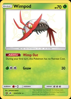 Hidden Fates Shiny Vault Wimpod #SV4 card