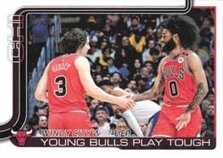 2025-26 Topps Base Set Windy City Wonder: Young Bulls Play Tough #277 card