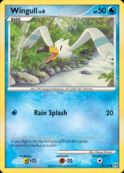 Arceus Wingull #81 card