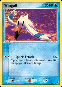 Deoxys Wingull #81 card