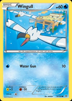 Roaring Skies Wingull #18 card