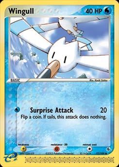 Ruby & Sapphire Wingull #77 card