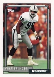1992 Topps Base Set Winston Moss #629 card