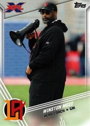 2020 Topps XFL Base Set Winston Moss #15 card