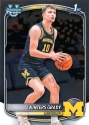 2025-26 Bowman Chrome Prospects Winters Grady #BCP-67 card
