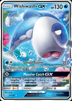 Cosmic Eclipse Wishiwashi-GX #63 card