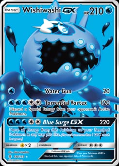 Guardians Rising Wishiwashi-GX #133 card