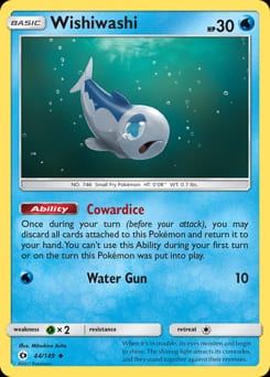 Sun & Moon Wishiwashi #44 card